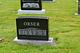 Headstone - John and Flora Orser - Greenwood Cemetery, Hartland, Carleton County, New Brunswick, Canada